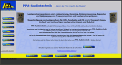 Desktop Screenshot of ppa-audio.de