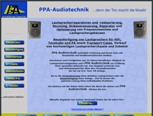 Tablet Screenshot of ppa-audio.de